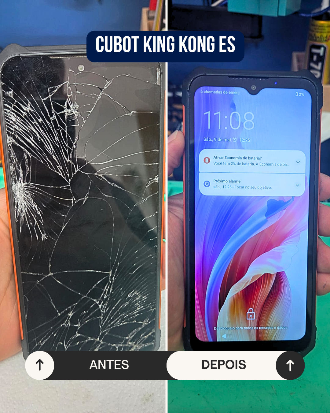 Reparo Antes e Depois 3